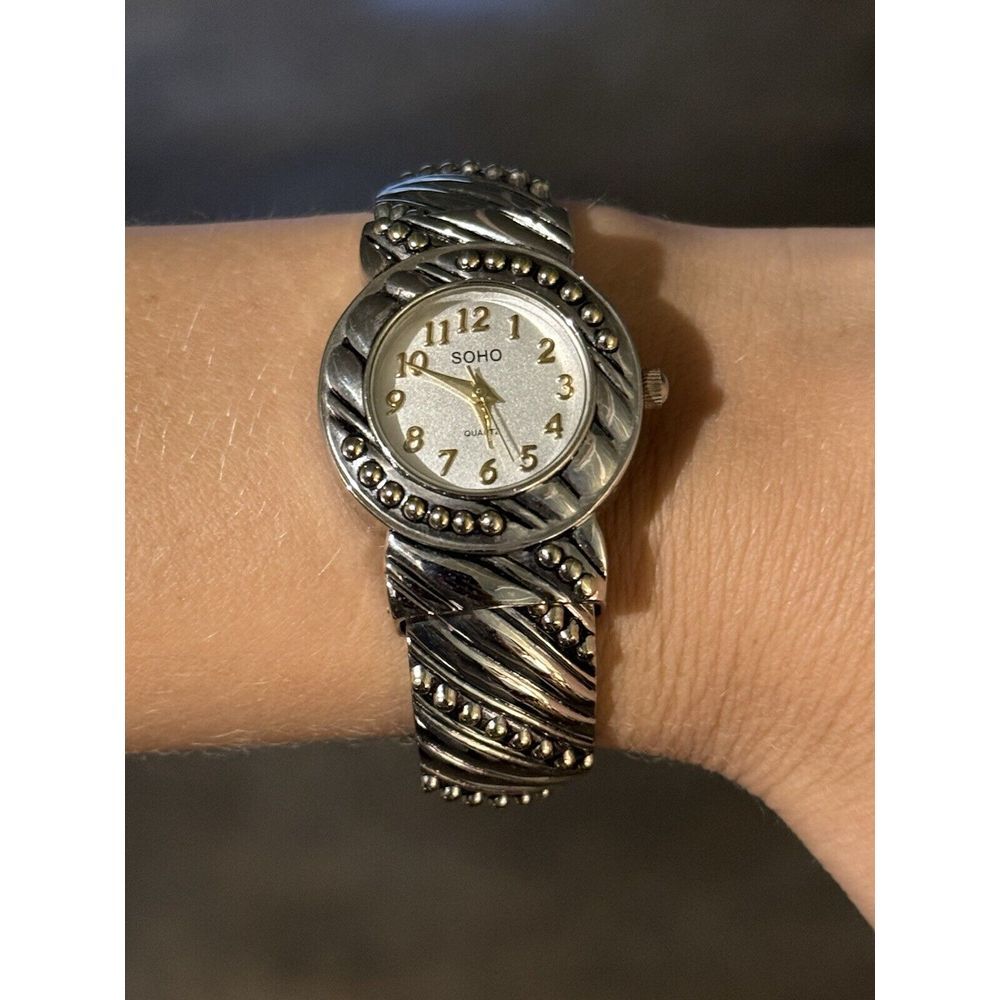 Women's Soho Silver Vintage Bangle Quartz Watch